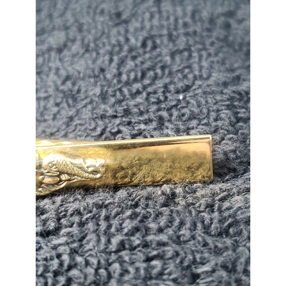 Vintage US Navy Submarine  Warfare Service Tie Bar Clasp Military USN 1960s - Picture 5 of 15